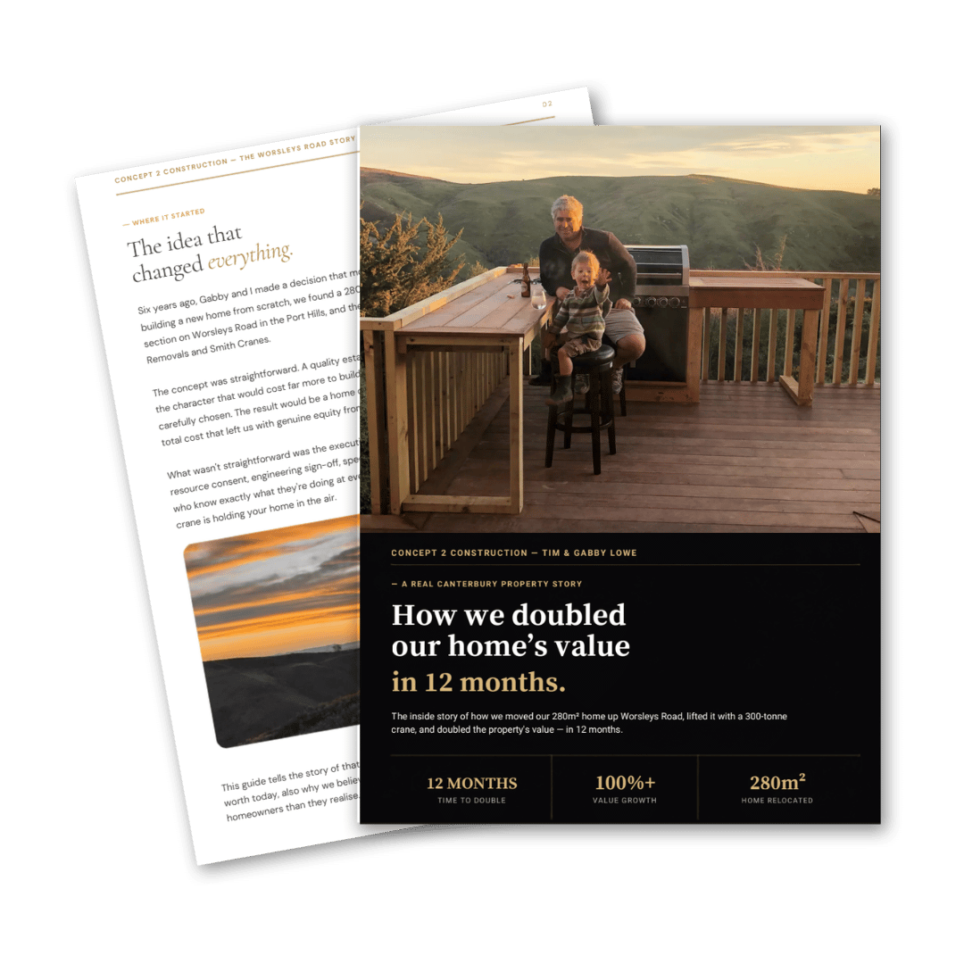 Cover of the Concept 2 Construction house relocation guide