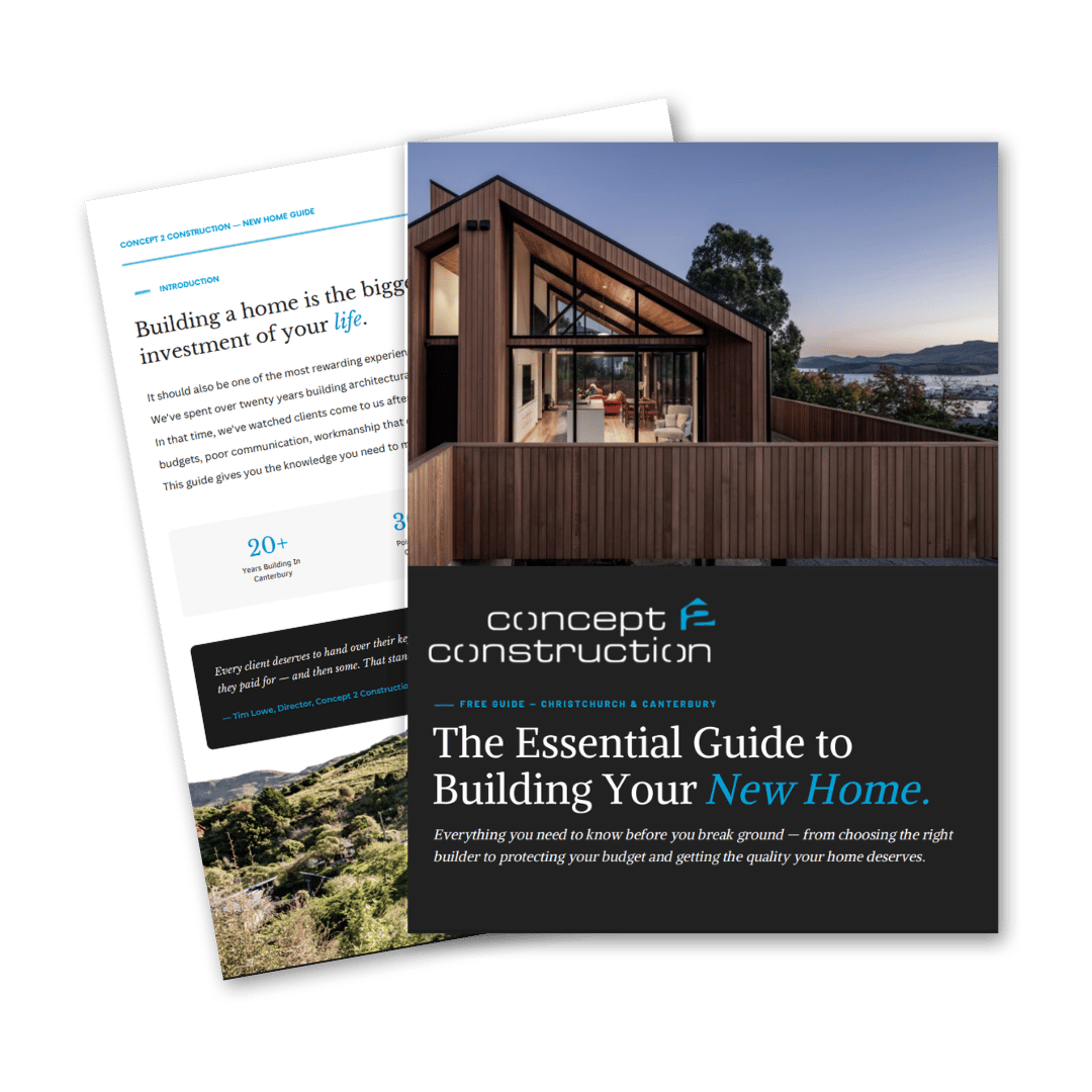 Cover of the Concept 2 Construction new build guide